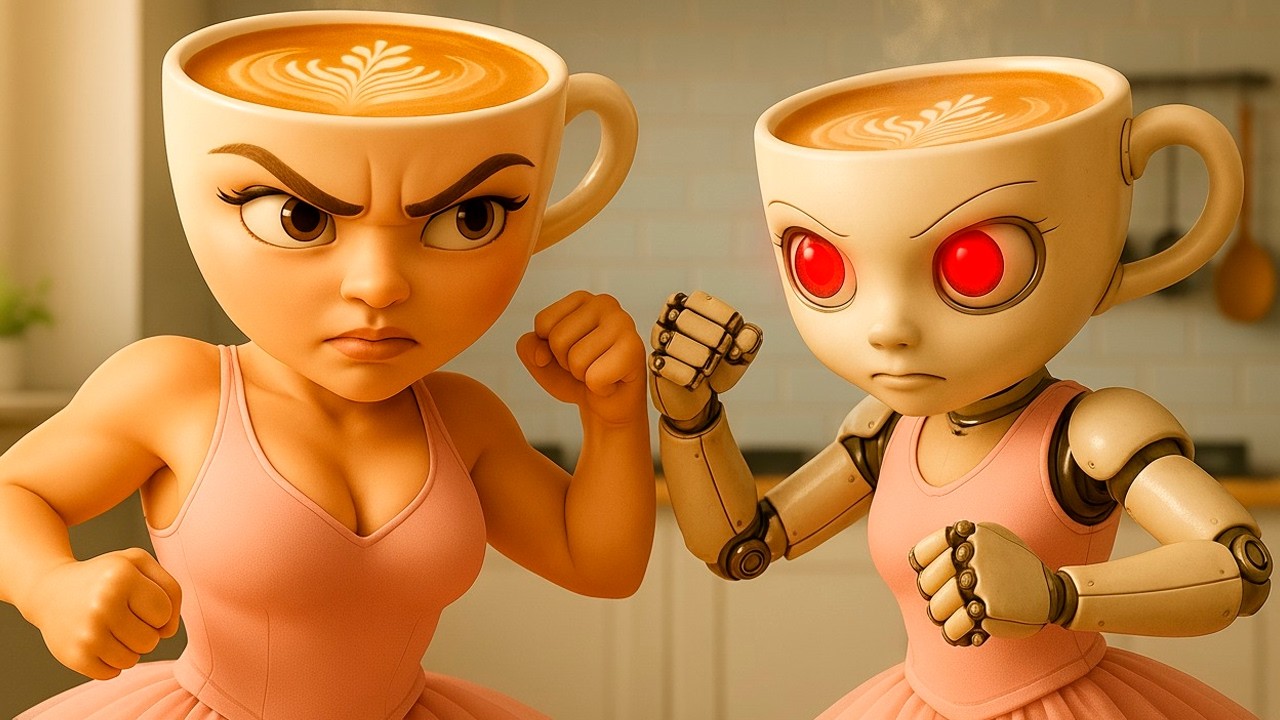 BALLERINA ROBOTINA SAVES BALLERINA CAPPUCCINA from the DEVIL | Horror Comedy Animation