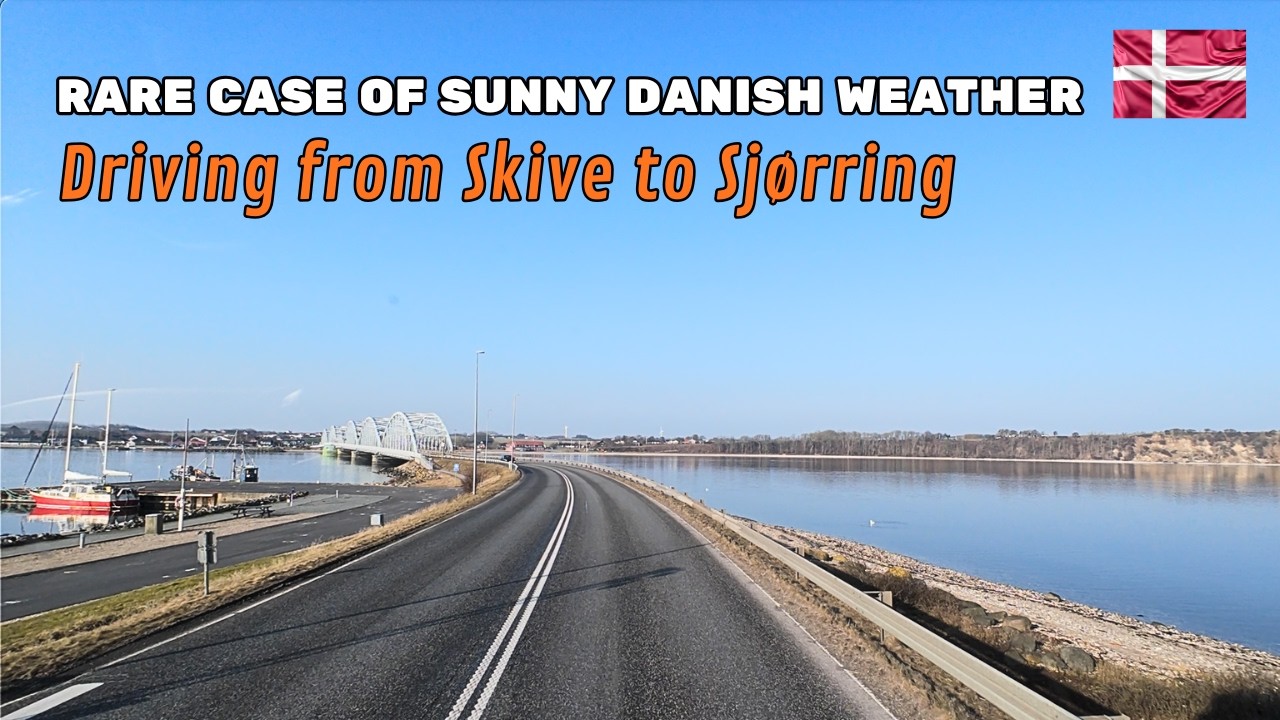 Even Denmark Can't Resist The Spring | 4K | Windmills, Fields And Scenic Bridges