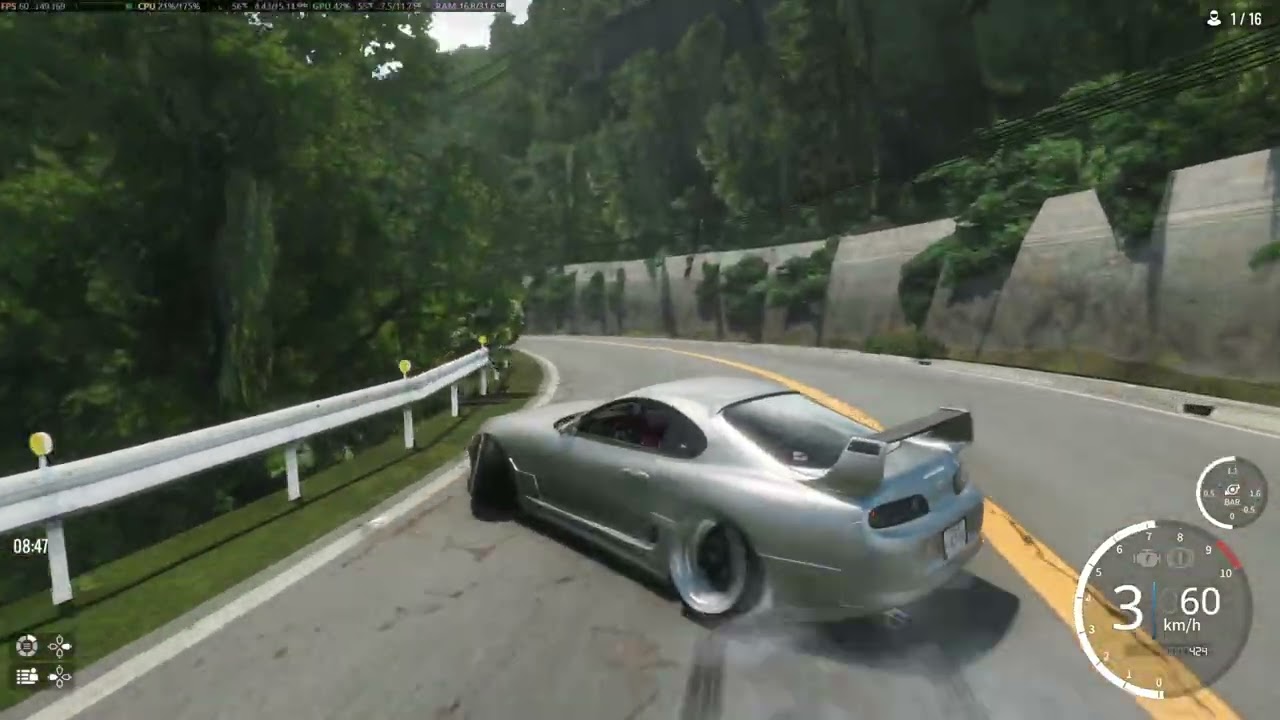 carx drift racing online Umi pass 峠 80スープラ Modサウンド