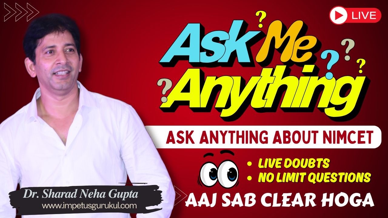 Ask Me Anything 🔴 LIVE | NIMCET 2026 Doubts Solved | Study + Strategy + Motivation