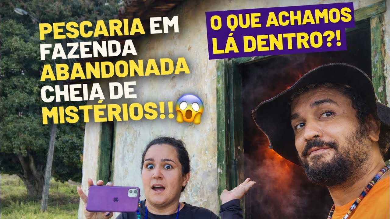 Fomos PESCAR e encontramos uma FAZENDA ABANDONADA cheia de MISTÉRIOS!! 😱 ASSISTA ATÉ O FINAL
