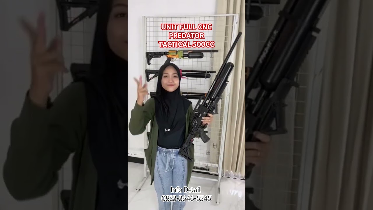 FULL CNC!! SENAPAN ANGIN BOCAP PREDATOR TACTICAL 500CC SUPER ISTIMEWA!