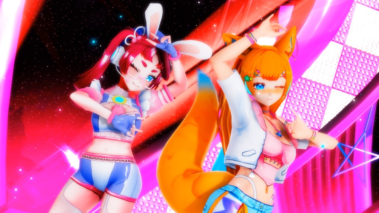 {MMD} Nanna NamNam & Mai Pupuna – Kiss Kitsune | HIMEHINA WITH PV #MMD #HIMEHINA #KissKitsune