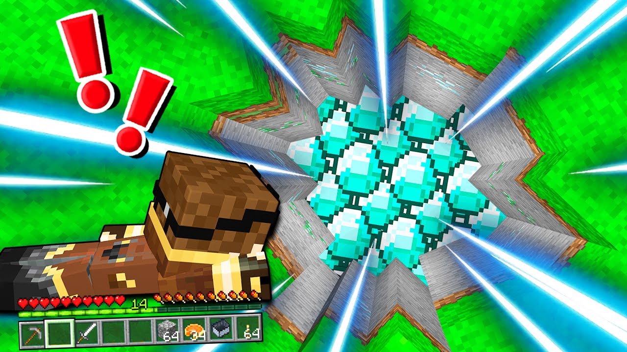 IL BUCO DEI DIAMANTI SULLA VANILLA WGF SU MINECRAFT!!