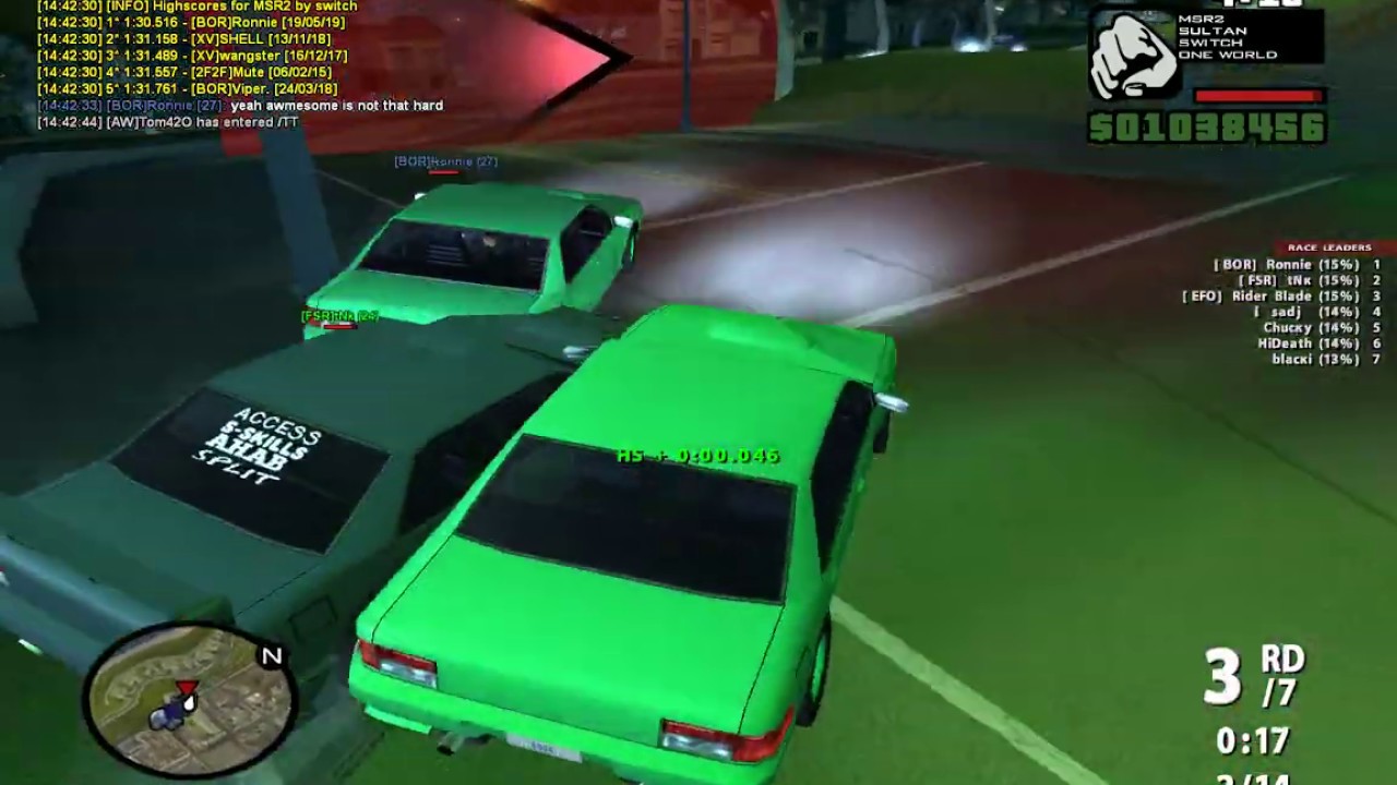 Лучший гоночный сервер в SAMP/The best racing server in SA-MP