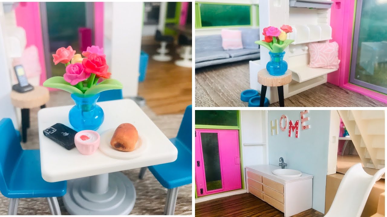 Pimp my Playmobil//Frühlingsroomtour Luxusvilla// Dekoration der Playmobil Luxusvilla Familie Bäcker