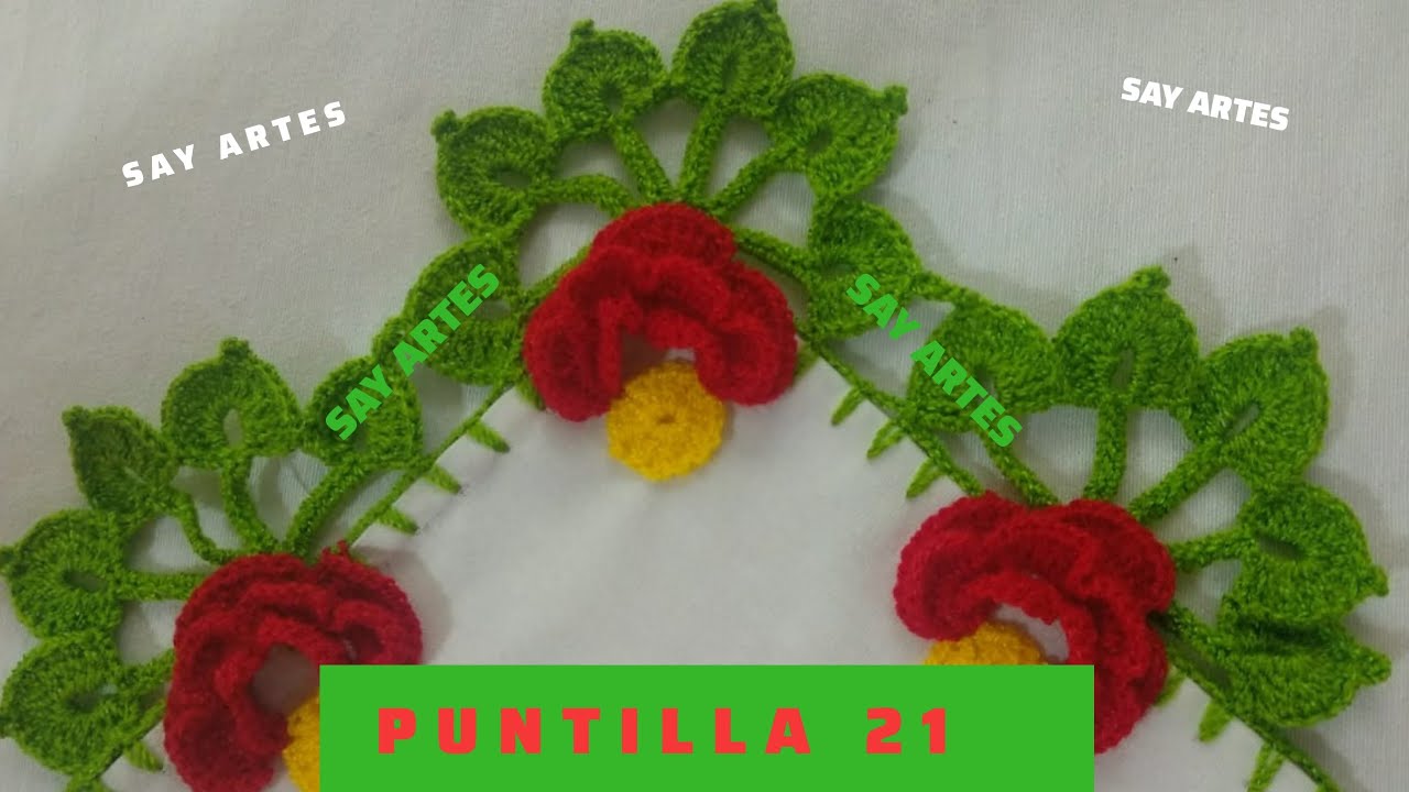 Puntilla 21 - Rosas🌹 | Say Artes