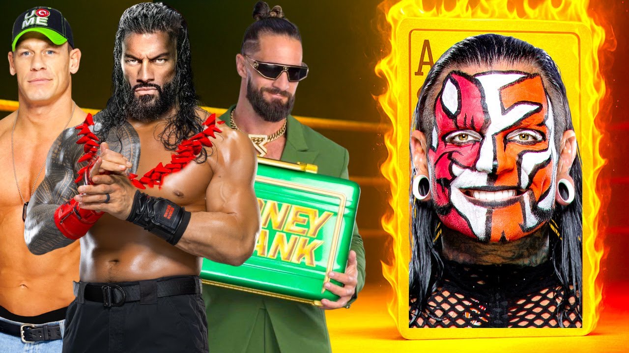 Roman Reigns John Cena & Seth Rollins Vs Jeff Hardy WWE 2K25 #33