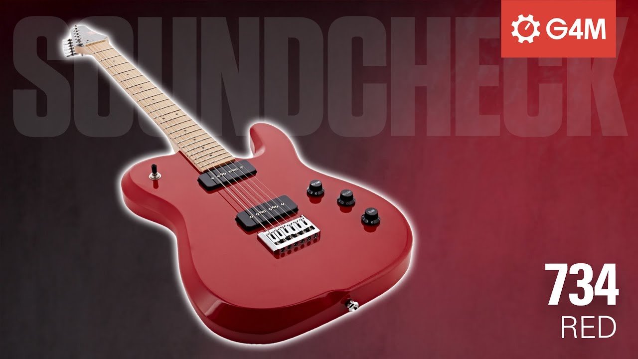 G4M G-724 Red Electric Guitar - Soundcheck
