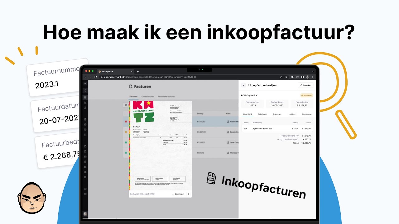 Hoe maak ik een inkoopfactuur?