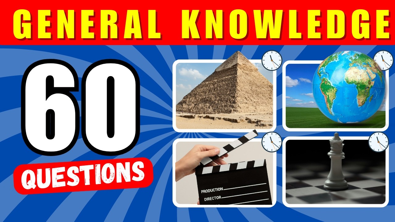 Think You're Smart? Prove it 😏🔥. 60 General Knowledge Quiz Questions and Answers | Trivia Challenge.