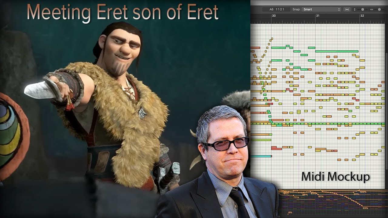1m6 Eret Educates Hiccup- John Powell (How to Train Your Dragon 2) [Midi-Mockup]