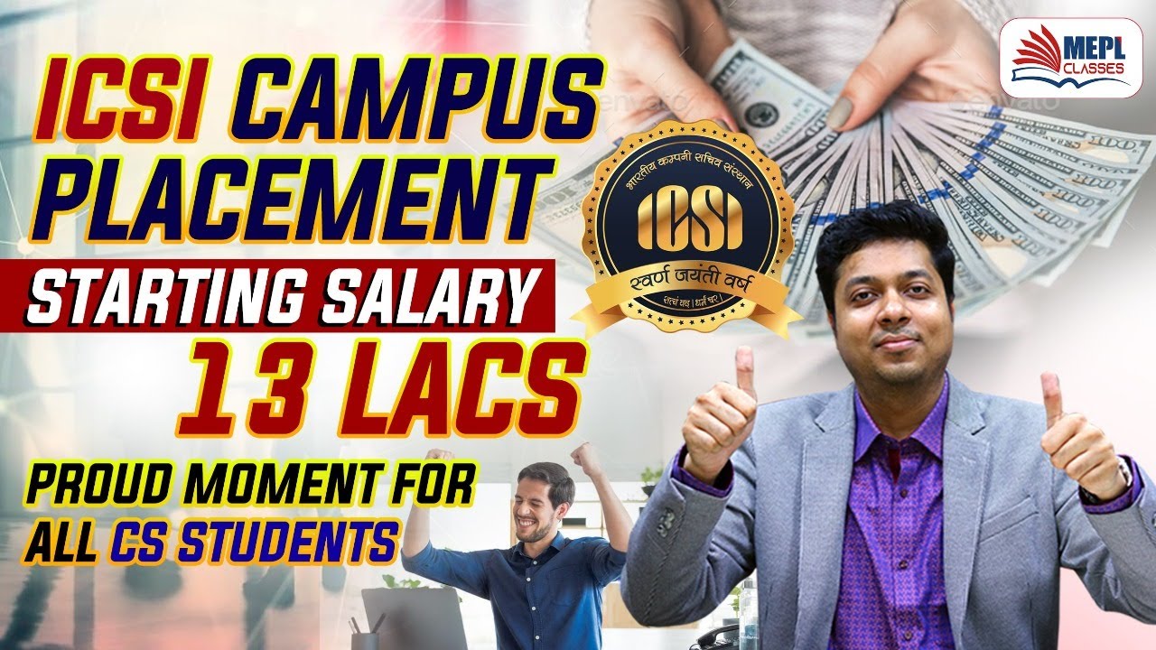 ICSI Campus Placement Starting Salary 13 Lacs | CS Jobs | Mohit Agarwal