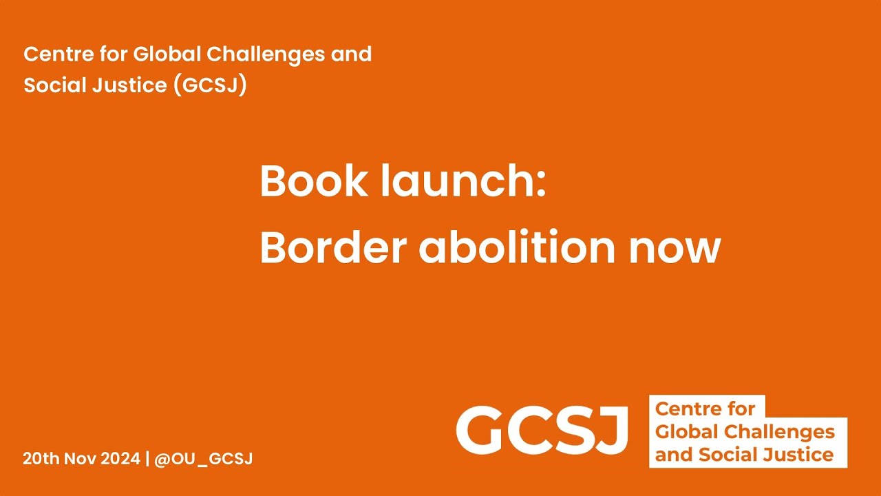 GCSJ Book launch: Border abolition now