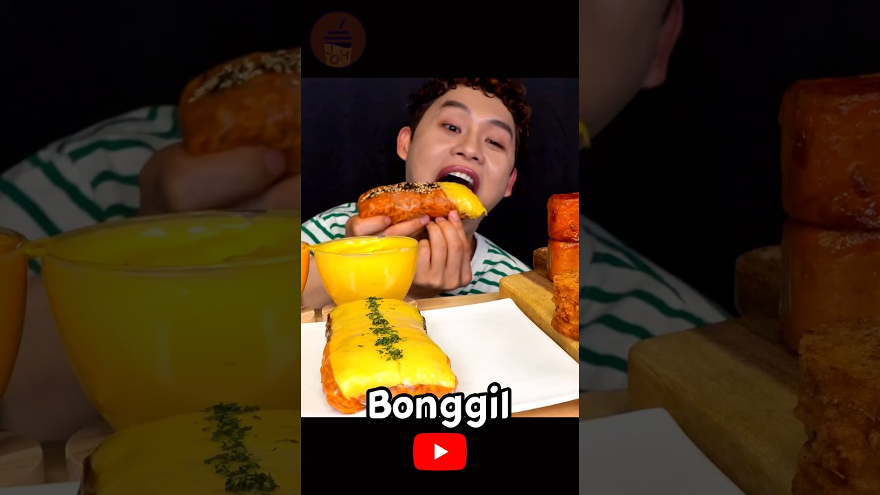 Very Hungry Mukbanger Intense BIG BITES ASMR MUKBANG &copy;️Bonggil