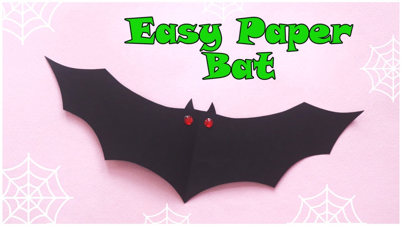 Easy Paper Bat Tutorial | DIY Halloween Decorations