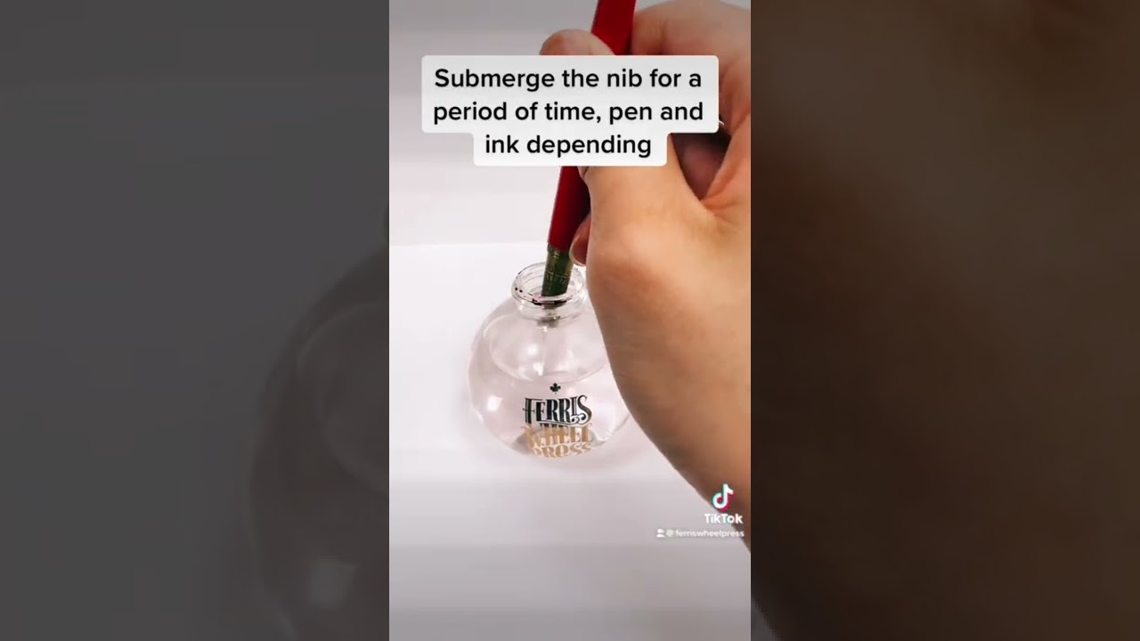 Dried fountain pen? No problem. Featuring Ferris Wheel Press&rsquo; Brush Fountain Pen