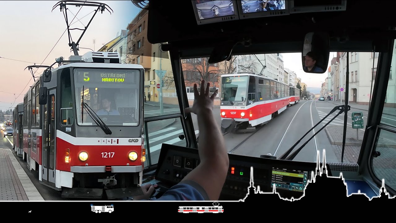 Po několika letech konečně brněnský T6 🚋 Cab view tram Brno