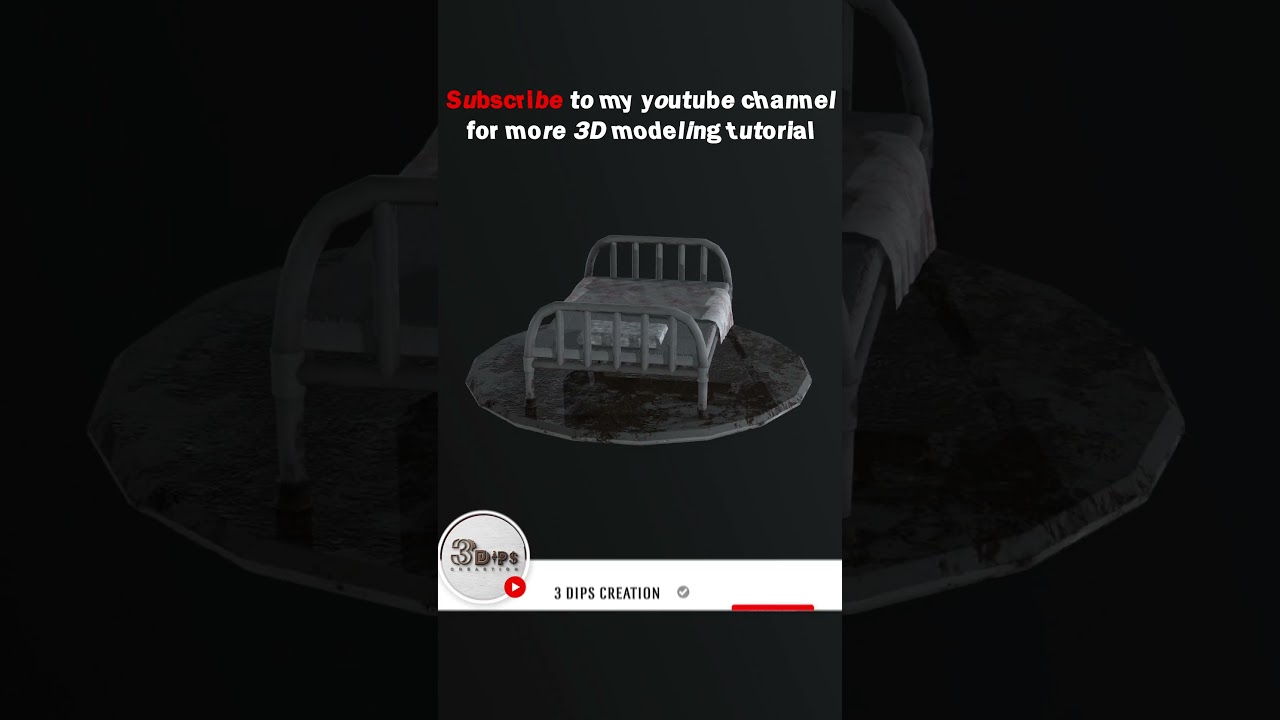 Creating a 3D Model of an Old Hospital Bed | Time-Lapse Video