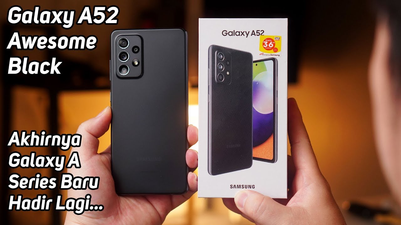 Unboxing Samsung Galaxy A52 Indonesia | Warna Black-nya Kok Cakep?