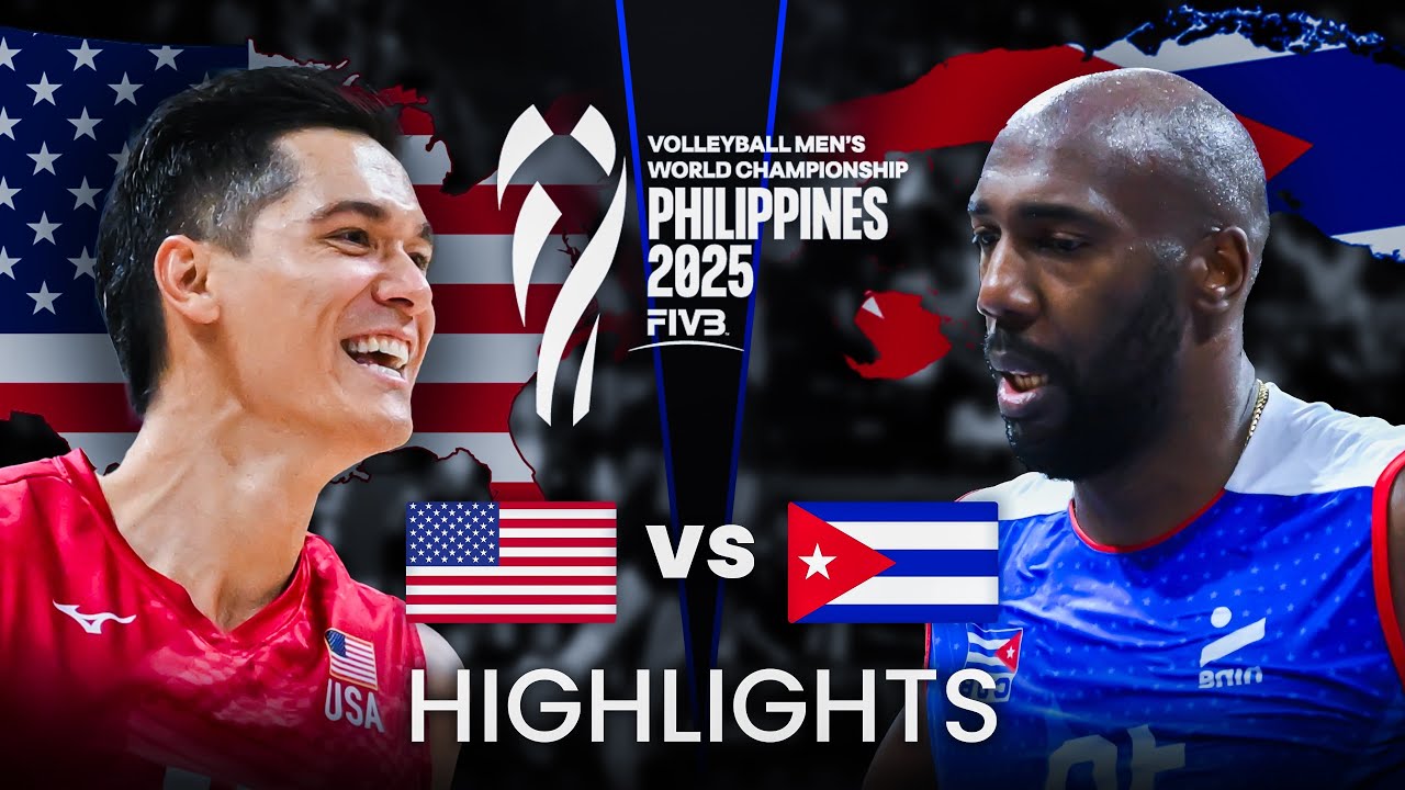 USA 🇺🇸 vs CUBA 🇨🇺 | Highlights | Men's Volleyball World Championship 2025