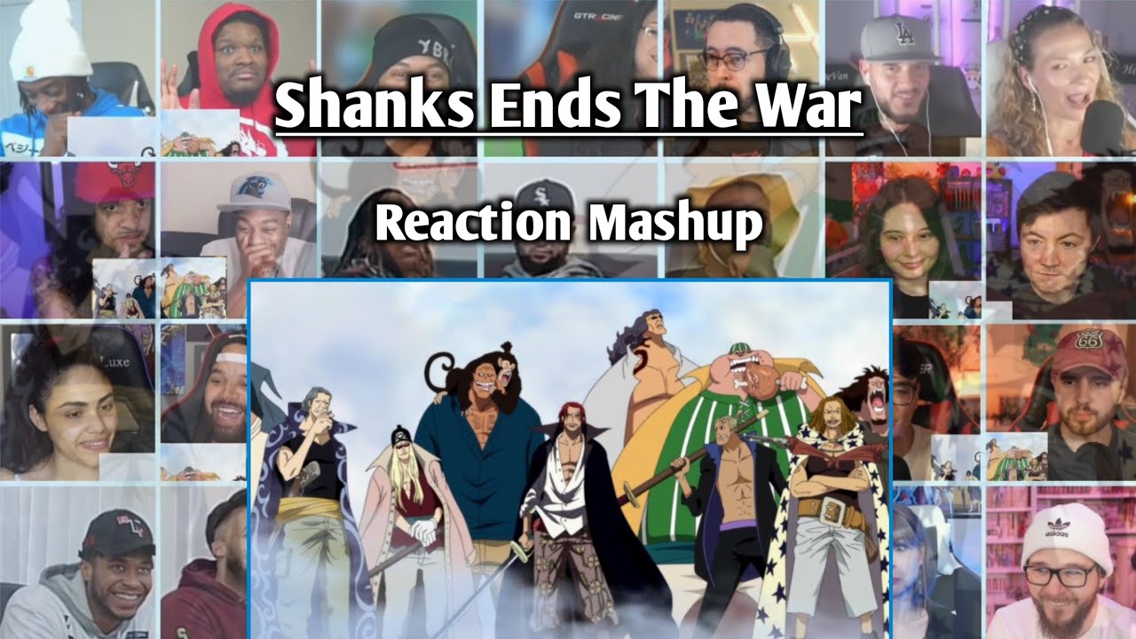 SHANKS ENDS THE WAR REACTION MASHUP - ONE PIECE EPISODE 489