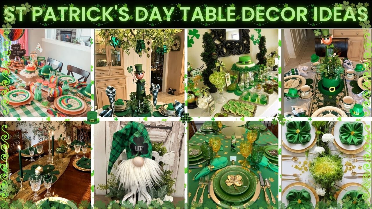 Gorgeous DIY Saint Patrick's Day Table Decoration Ideas 2025 - Tablescapes & Centerpieces!