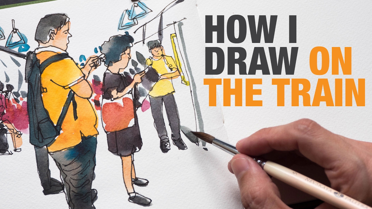 How I Sketch on the Train (Tutorial)