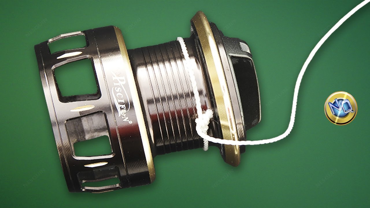 COMO ATAR NUDO y poner LÍNEA en CARRETE GIRATORIO de #PESCA - Arbor Knot