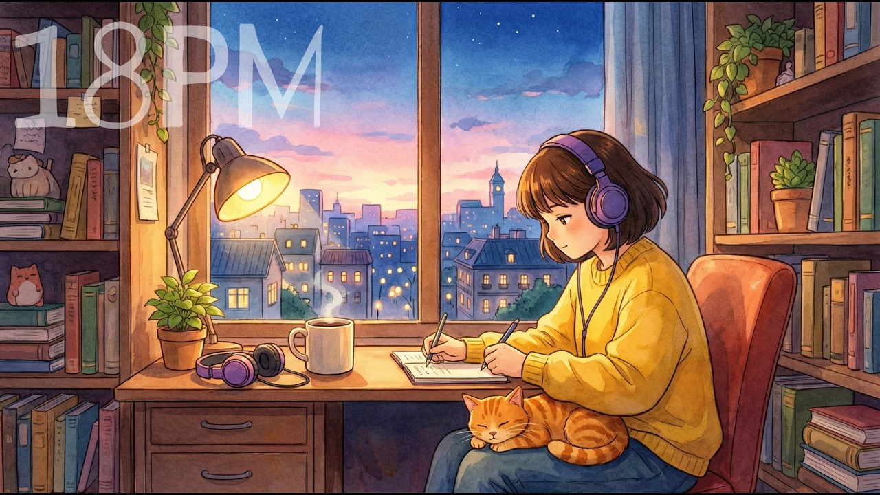 18 P.M Study Session 📚 [lofi music] - 1 Hour
