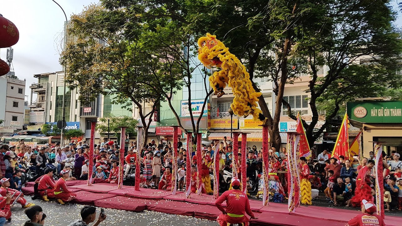 Múa Lân Sư Rồng - Tinh Anh Đường Mai Hoa Thung P2 Tết 2019 | Long Shi | Lion Dance Dragon Dance
