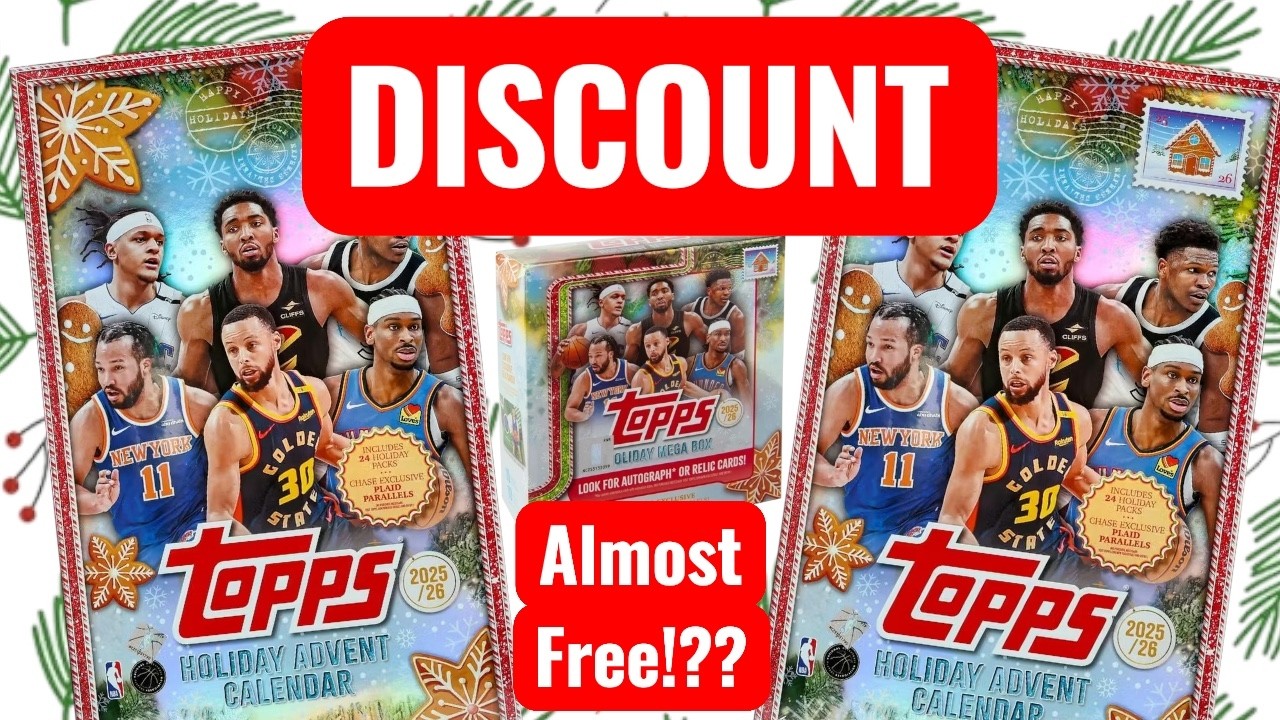 MAJOR DISCOUNT!! NBA Topps 2025 Holiday Calendar.. Should You Still Buy them??! #sportscards #nba