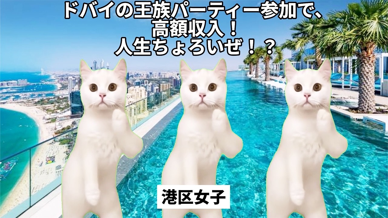 【夢の楽園】ドバイ案件に手を出した港区女子の末路#猫マニ #猫ミーム