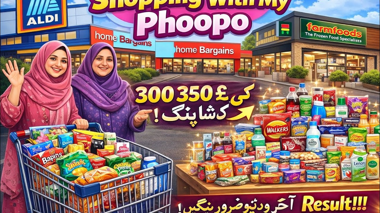 Shopping With My Phoopo | Aldi, Home Bargains & Farmfoods Grocery Haul | £300-£350 Shopping UK