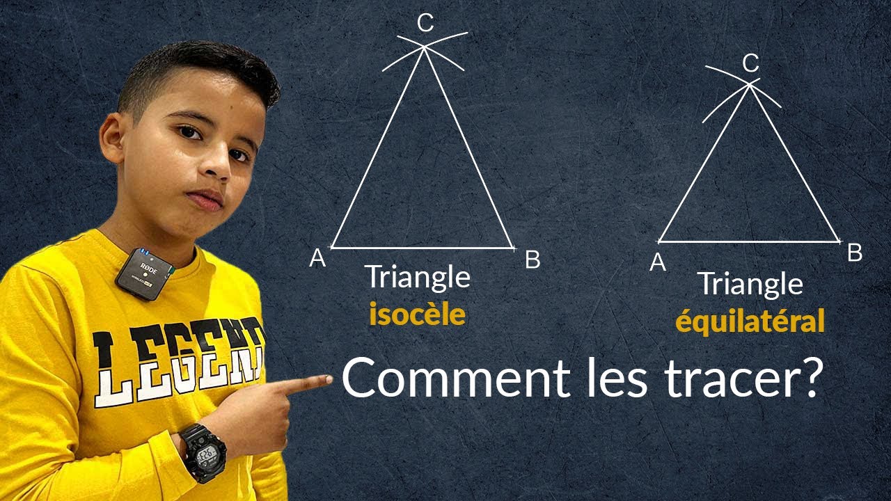 Dessiner un triangle isoc&egrave;le et &eacute;quilat&eacute;ral