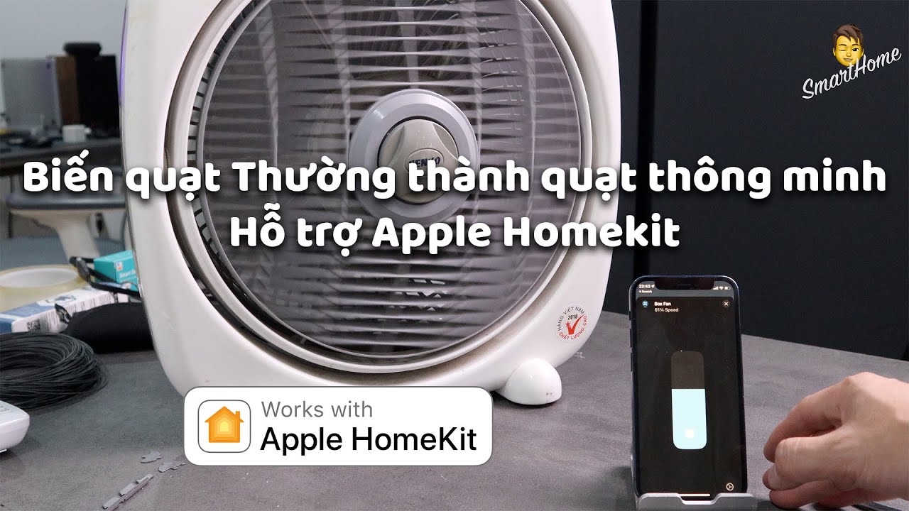 Biến quạt thường thành quạt thông minh, hỗ trợ apple homekit