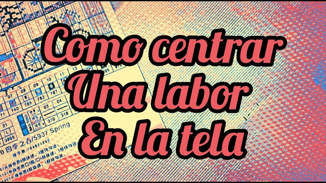 Como centrar una labor en la tela #puntodecruz