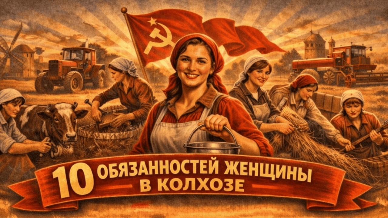 Женщина в колхозе: 10 обязанностей, о которых молчат учебники истории.