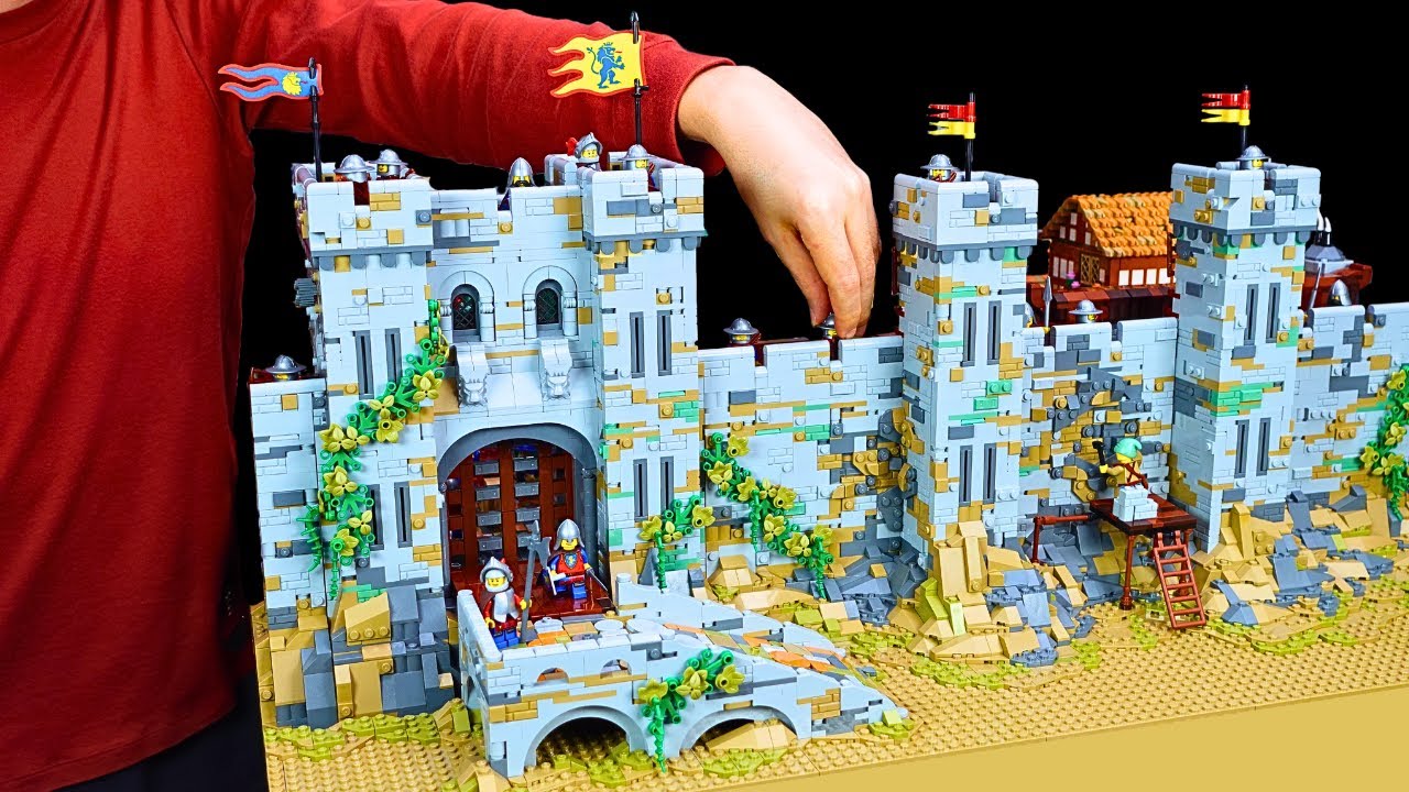 I Built Medieval City Walls For The Lego Lion Knights' Castle Set