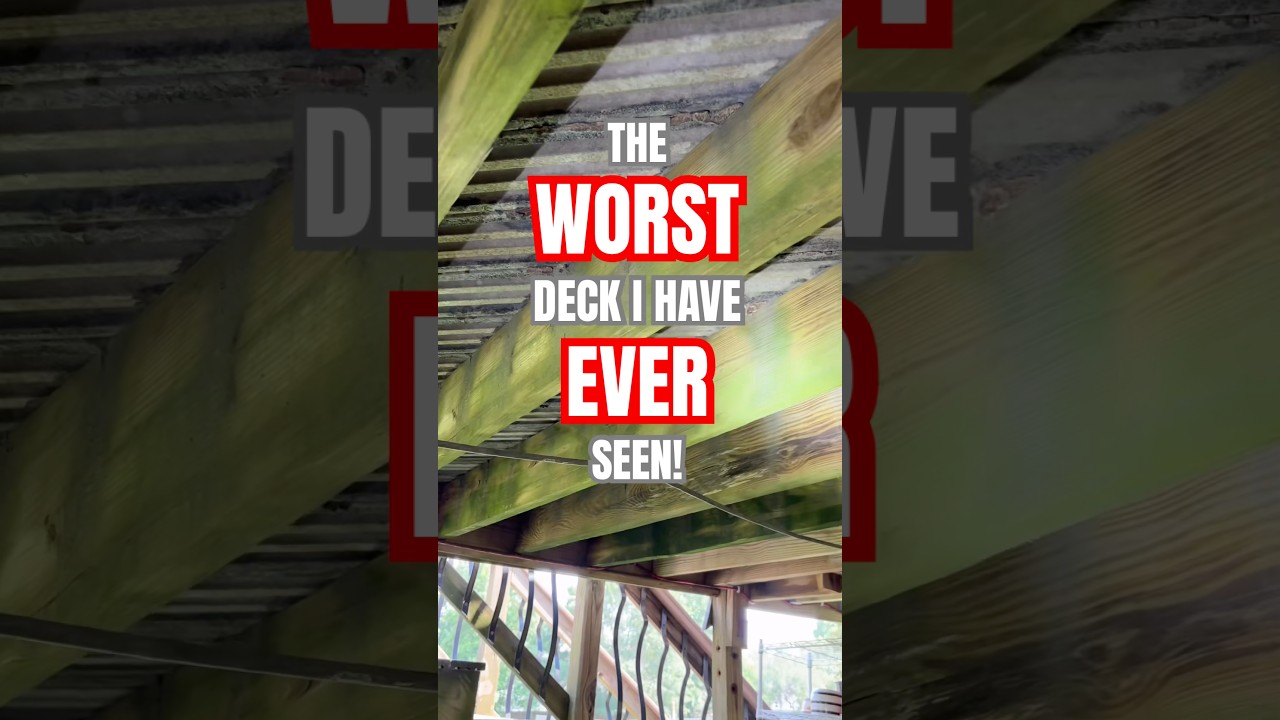 The WORST Deck I Have EVER Seen! #deck #safety