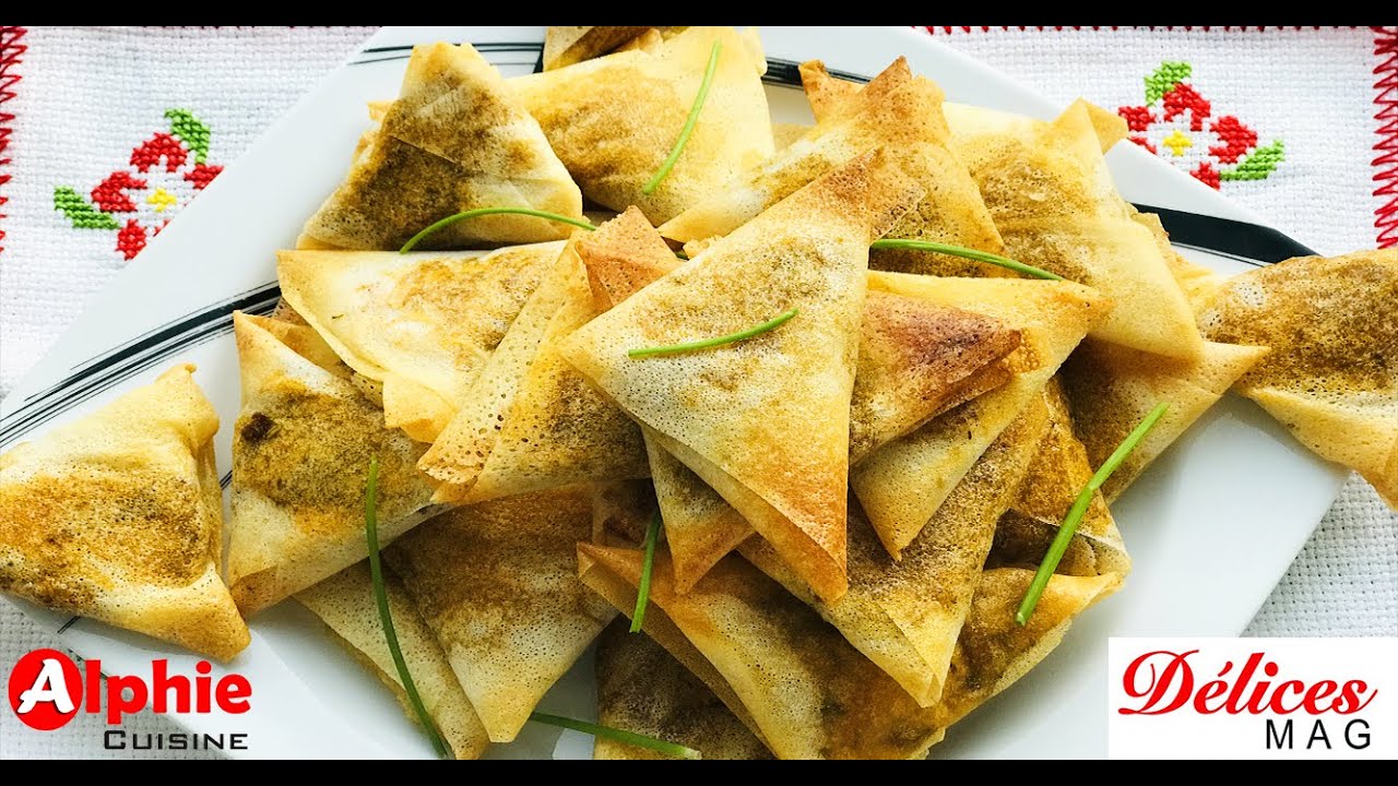 SAMOUSSA VIANDE FROMAGE - Ndogou Chez Alphie Cuisine - Samosa Meat Cheese - Recette Délices Mag