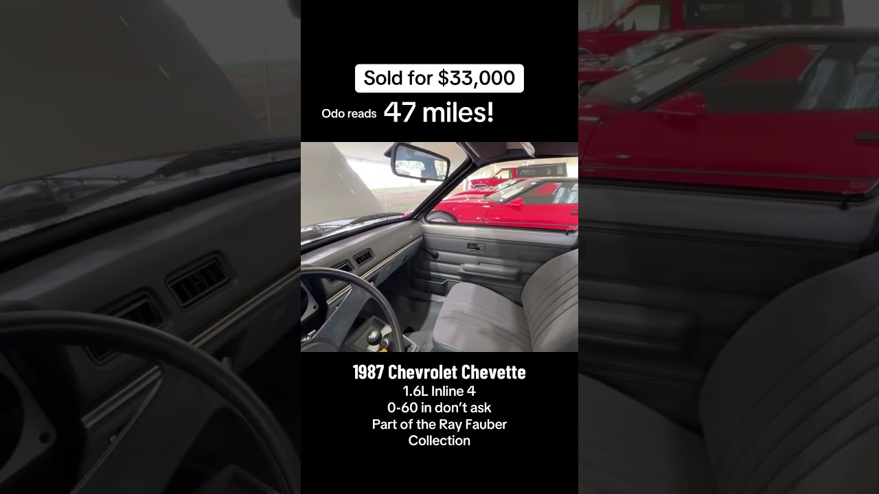 Sold for $33,000 1987 Chevrolet Chevette