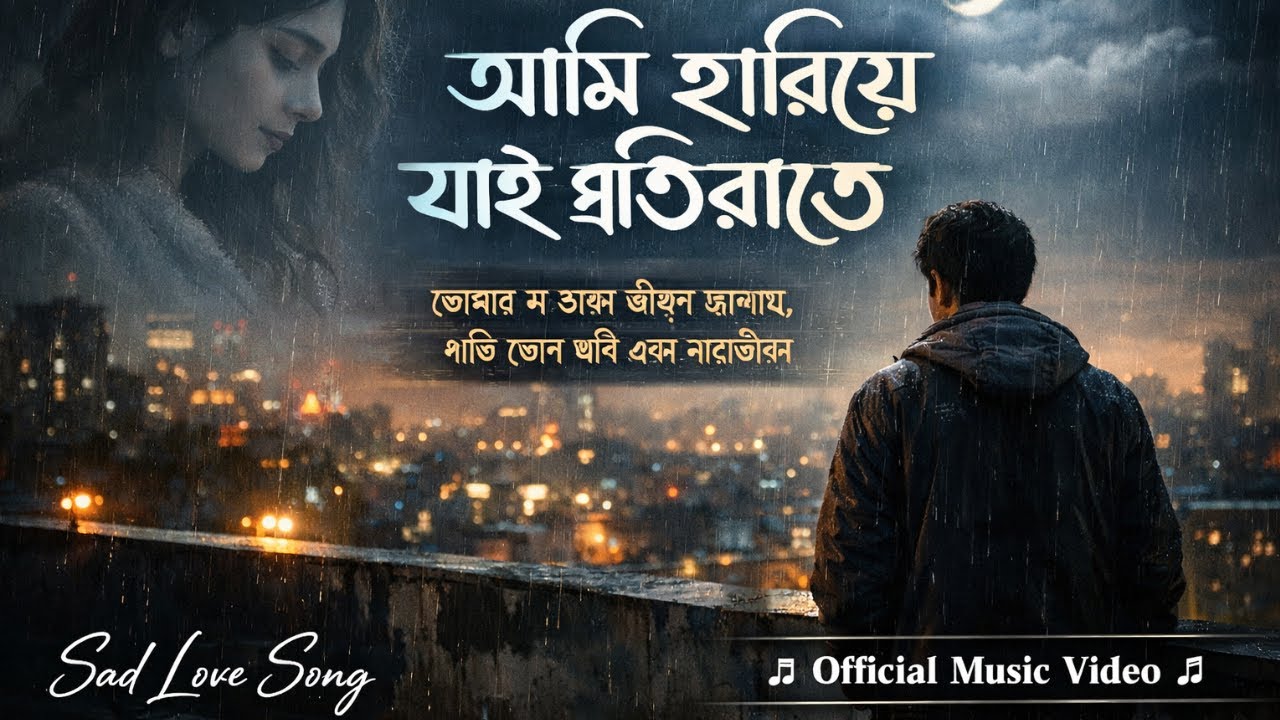 আমি হারিয়ে যাই প্রতিরাতে | Bangla Sad Song | Heart Touching Emotional Song | Official Audio