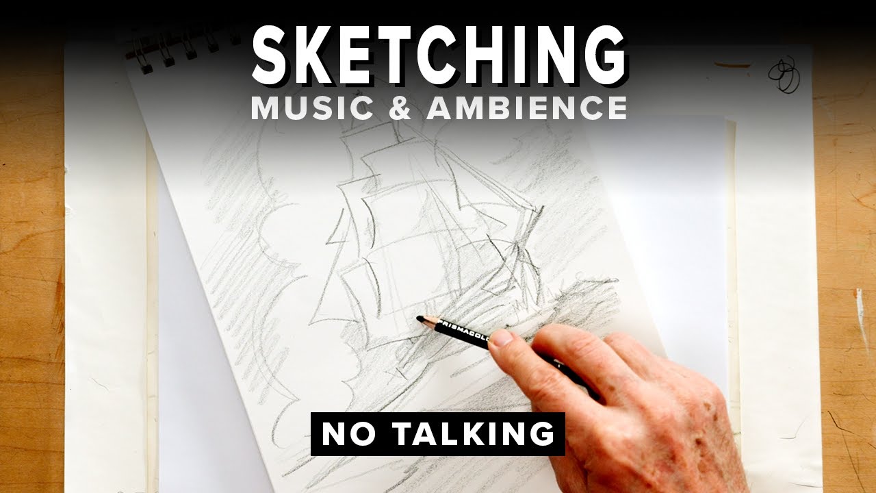 15 Minutes of Sketching Ambience (No Talking)