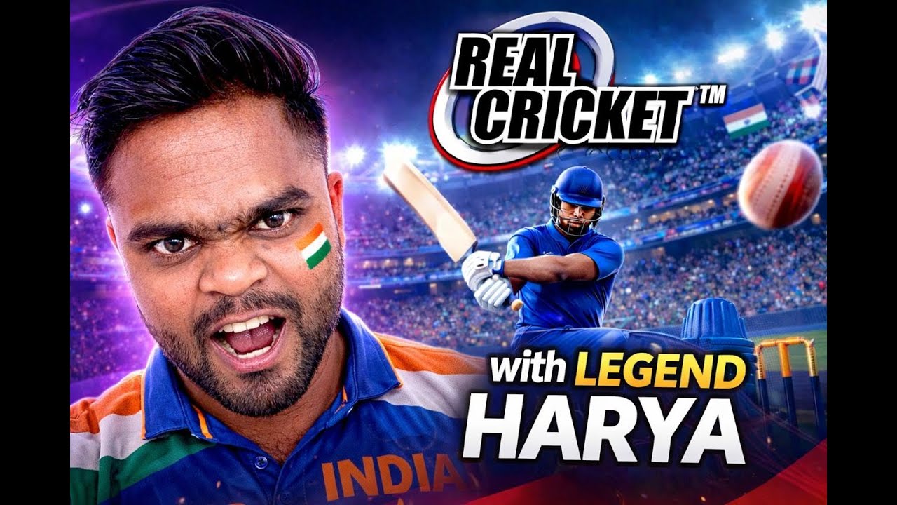 Real Cricket Gameplay Hindi 🏏 | India vs World Match | With Legend Harya
