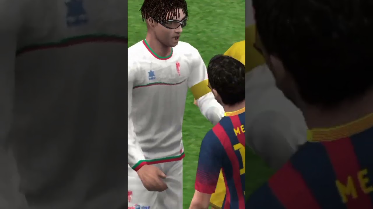 Fight with messi ☠️ in my career#fyp #pes2014 #ppssppgold