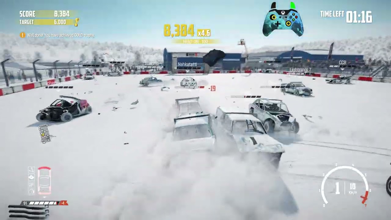 Wreckfest 26.01.30 Dominator Score Streak - Fairfield County Demolition Arena
