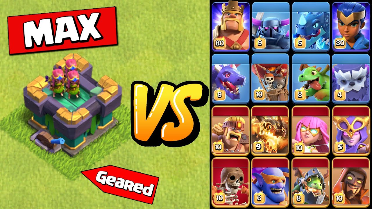 Geared Up Archer Tower vs All Troops + Heroes | Clash of Clans
