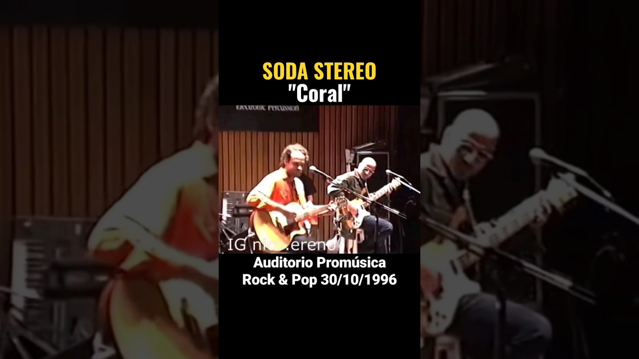 Coral - Soda Stereo en Prom&uacute;sica (in&eacute;dito) 1996 - #short #sodastereo #gustavocerati #comfort