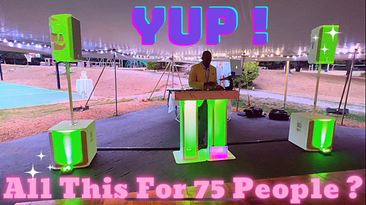 DJ GIG LOG: Monster Speakers For 75 Guests !   4K